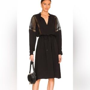 NWT brochu walker Rebekah dress black onyx size small